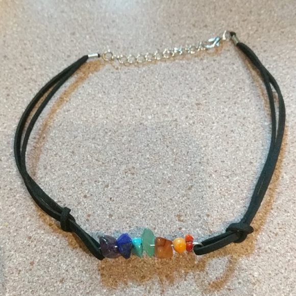 BOGO50%Choker Faux gemstone cotton thread - Picture 6 of 8